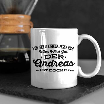 Trendation Tasse Lustige Tasse mit dem Namen Andreas - Ideales Geschenk zum Geburtstag