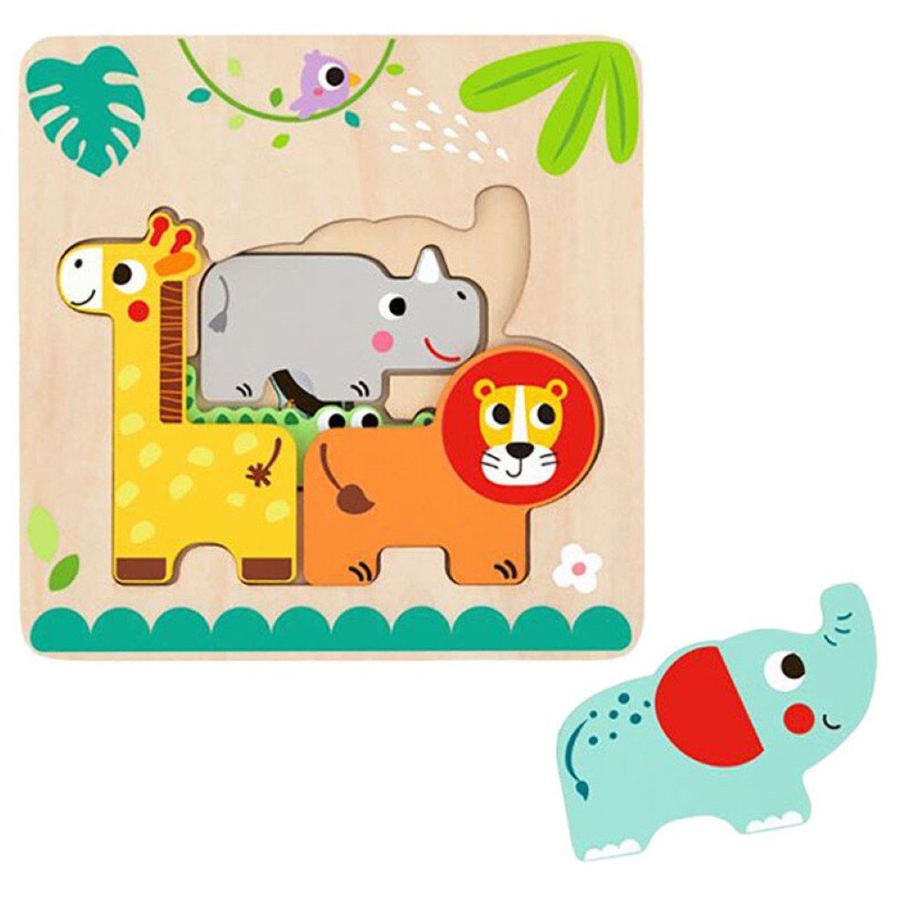 Steckpuzzle Kinder Puzzle Holz 7-teilig