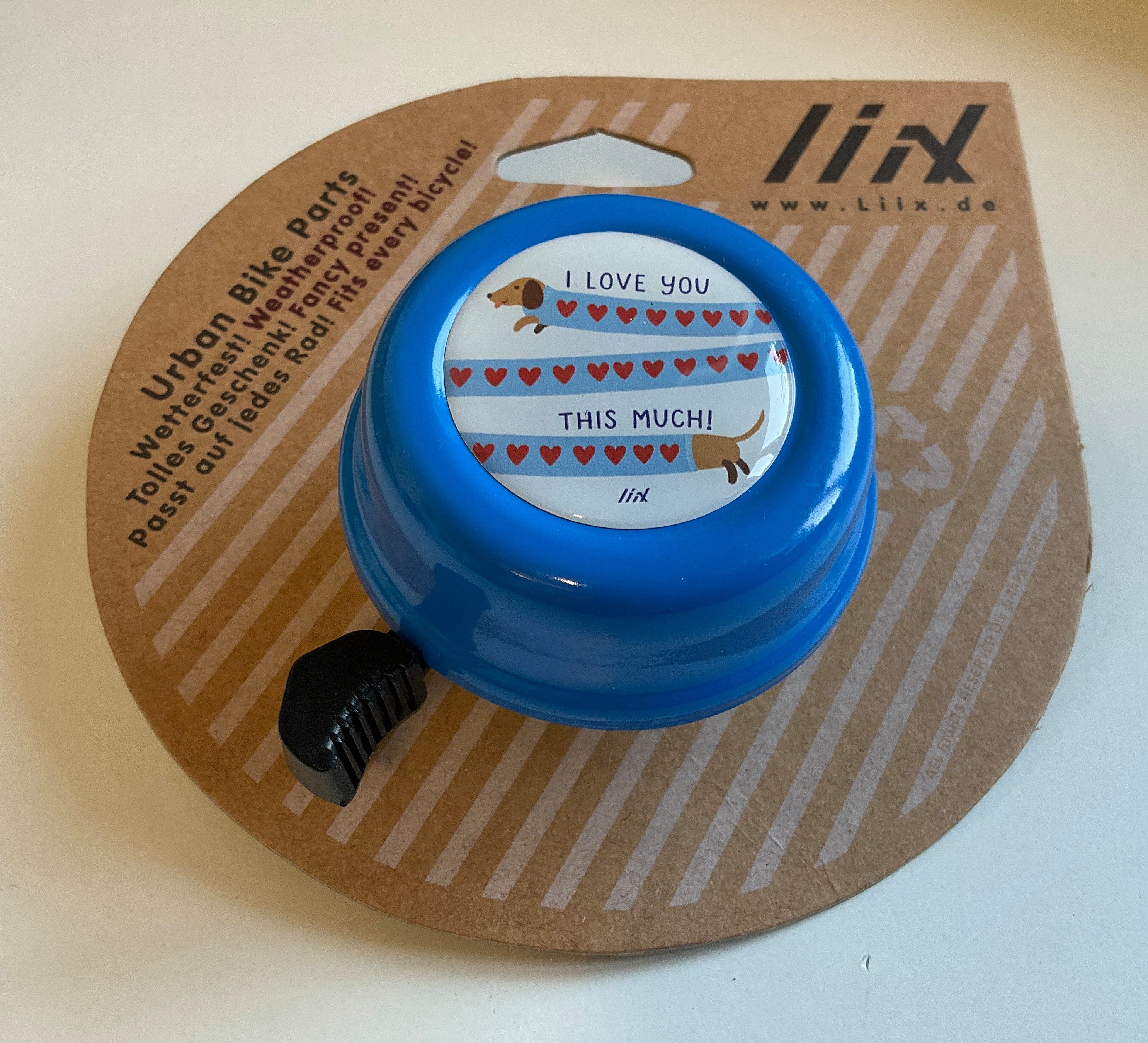 liix Fahrradklingel Fahrradklingel aus Metall, klarer Klingelton, Lenkerzubehör