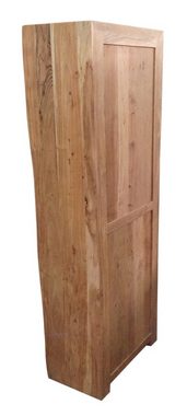 TPFLiving Regal Lethbridge - aus natürlichem Akazienholz, mit Baumkante wie gewachsen - natur, Produktlinie: Alberta - Breite: 66 cm, Höhe: 190 cm, Tiefe: 40 cm
