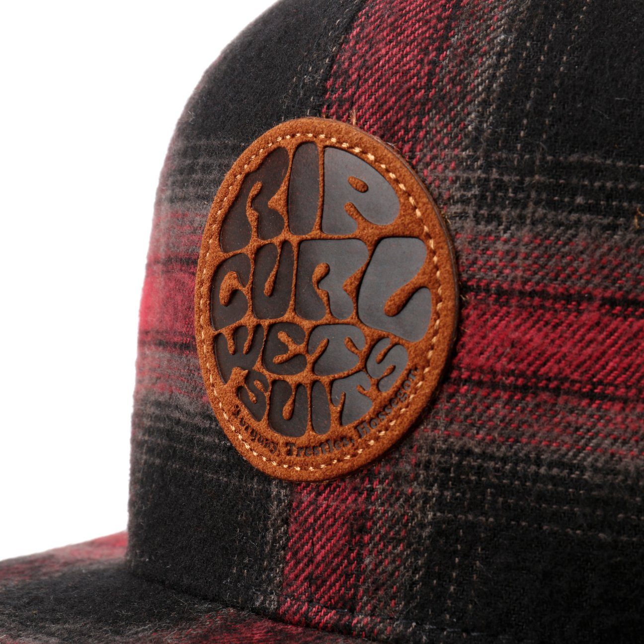 schwarz-rot Trucker Rip Snapback Curl (1-St) Cap Basecap