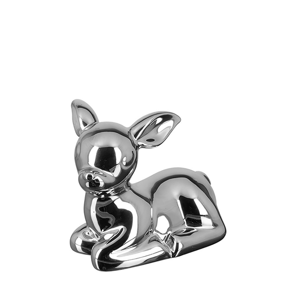Fink Dekofigur FINK Dekofigur Carino - silber - H. 11,4cm x B. 13,2cm (1 St günstig online kaufen