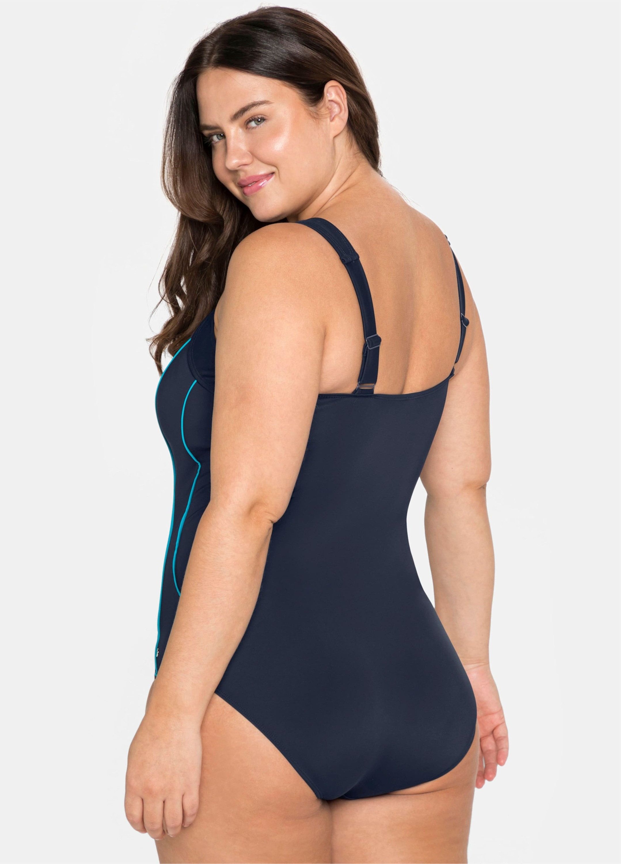 Sheego Badeanzug Badeanzug (1-St) günstig online kaufen