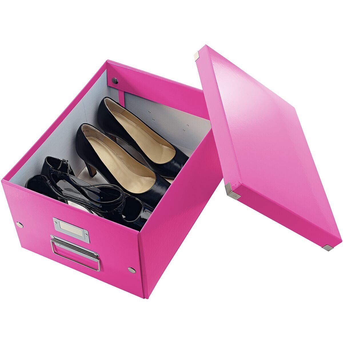 LEITZ Aufbewahrungsbox Click & Store, mit Metall-Etikettenhalter