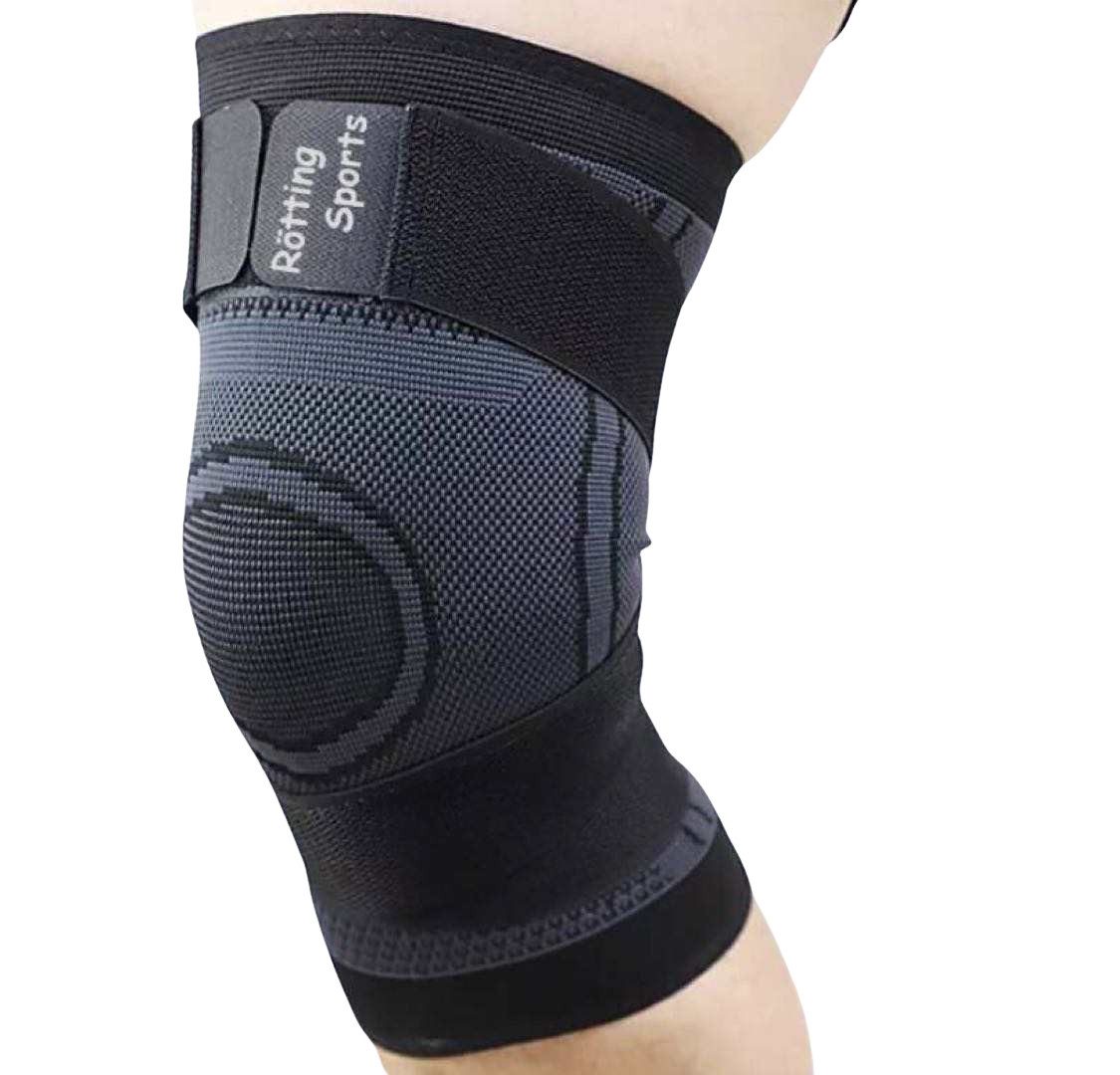 Rötting Design Kniebandage 3D-Kniebandage, Kompression, Knieschutz, Sportbandage Kniestütze, verschiedene Größen zur Auswahl, Farbe: schwarz
