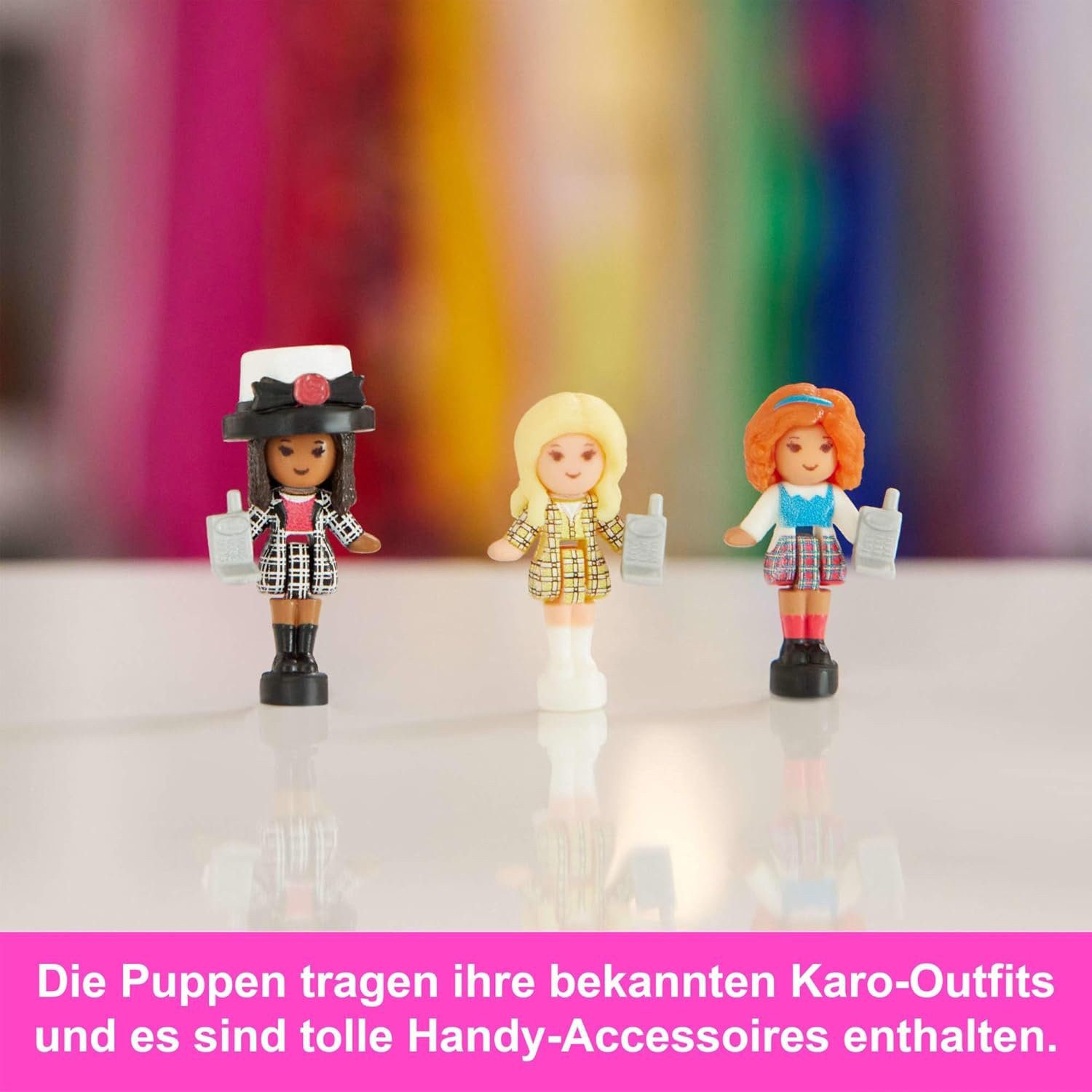Mattel® Spielfigur Polly Pocket Clueless Herz Compact Mini Spielzeug, Endlich ist die Clique wieder vereint! In dieser Clueless x Polly Pock