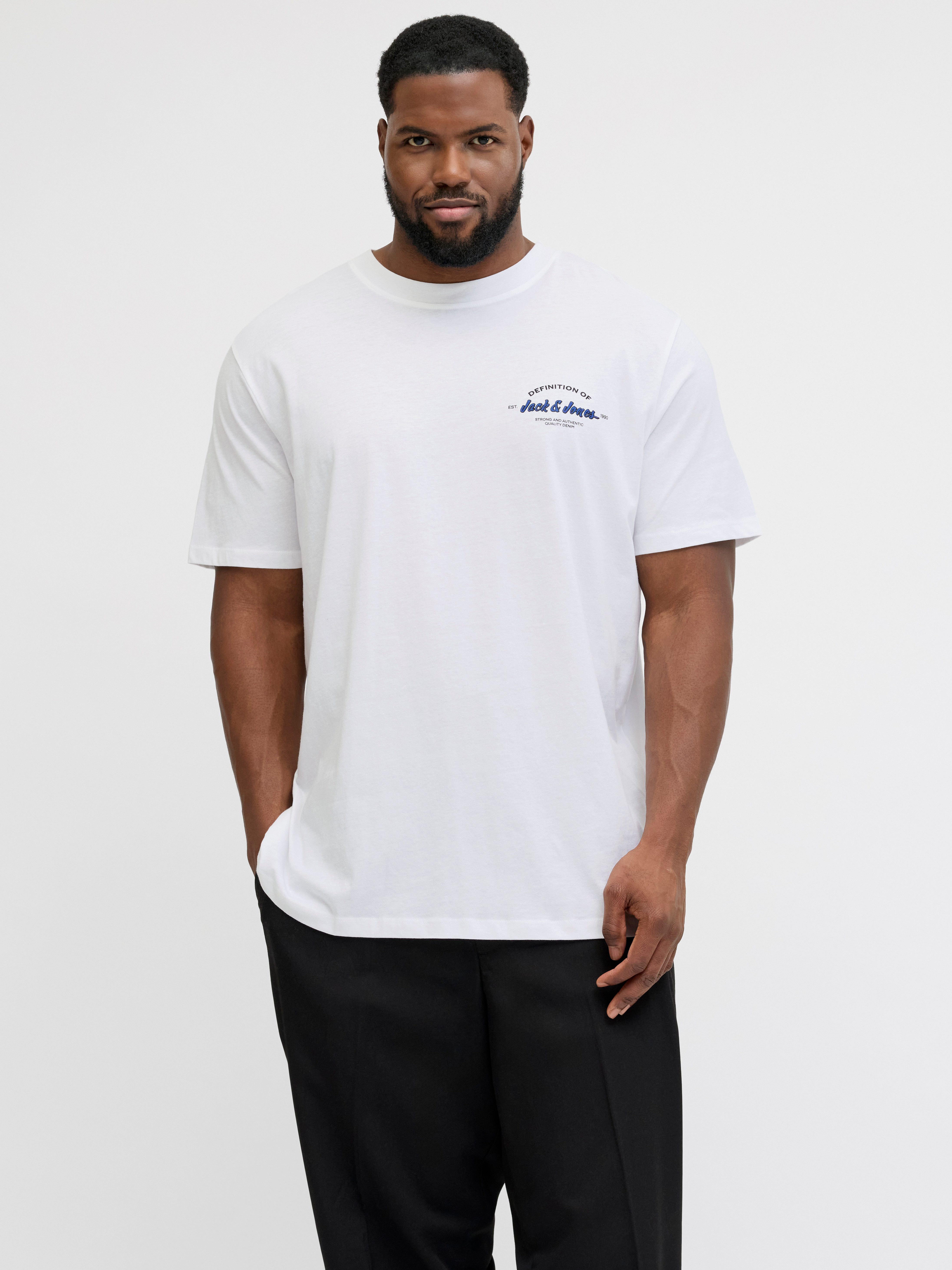 Jack & Jones PlusSize Rundhalsshirt JJBRANDON TEE SS CREW NECK PLS