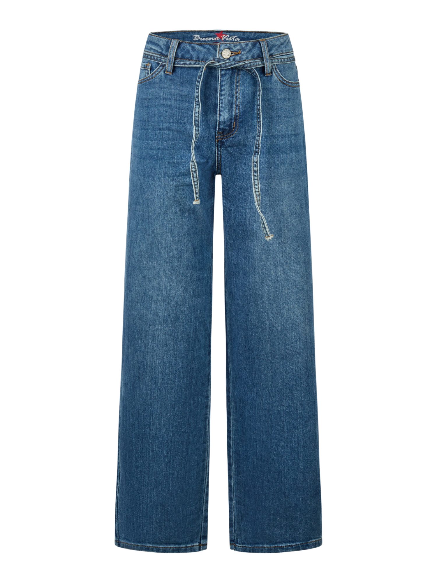 Buena Vista Stoffhose blau,Casual,Baumwolle,Unifarben,Wide Leg