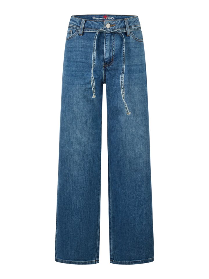 Buena Vista Stoffhose blau,Casual,Baumwolle,Unifarben,Wide Leg