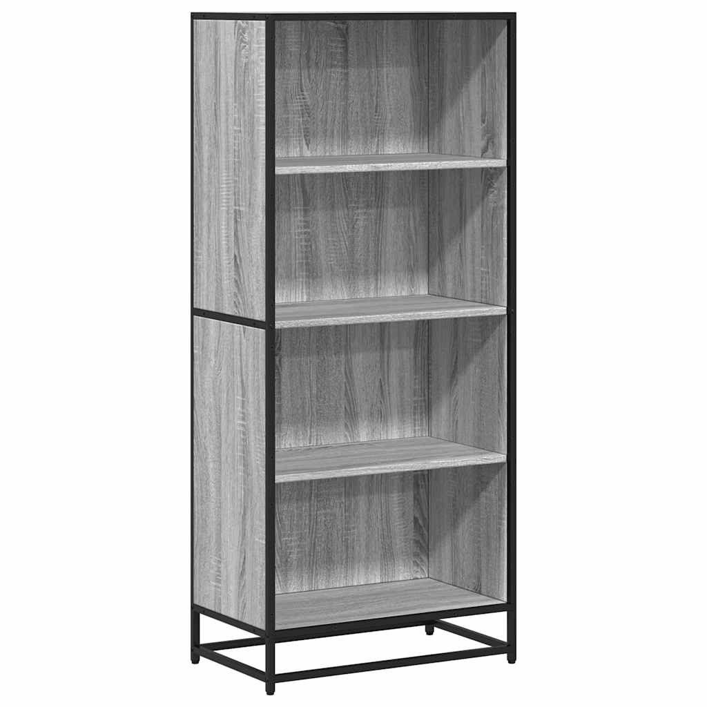 vidaXL Bücherregal Bücherregal Grau Sonoma 60x35x139 cm Holzwerkstoff, 1-tlg.
