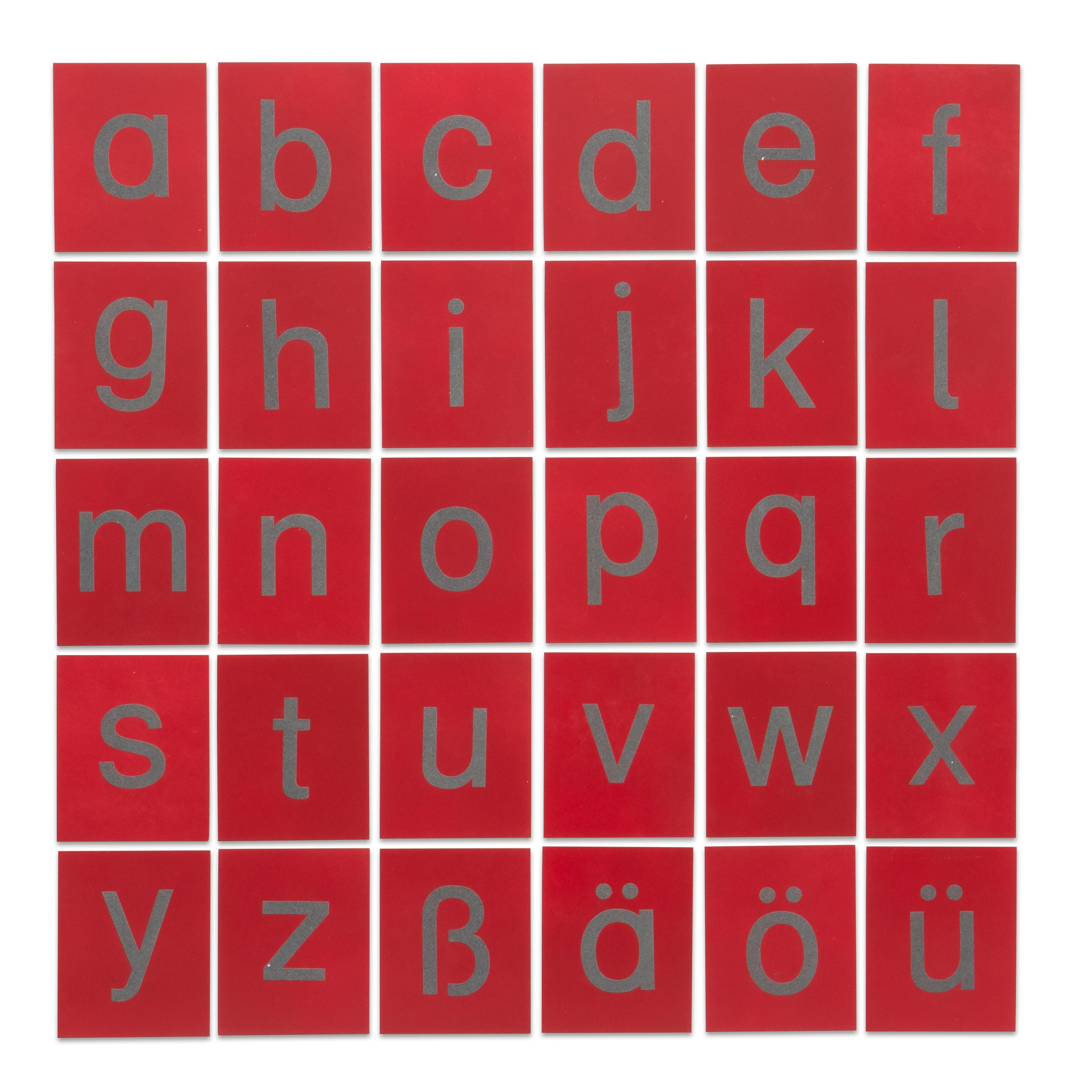 Betzold Lernspielzeug Fühl- und Tastplatten „Groß- und Kleinbuchstaben“