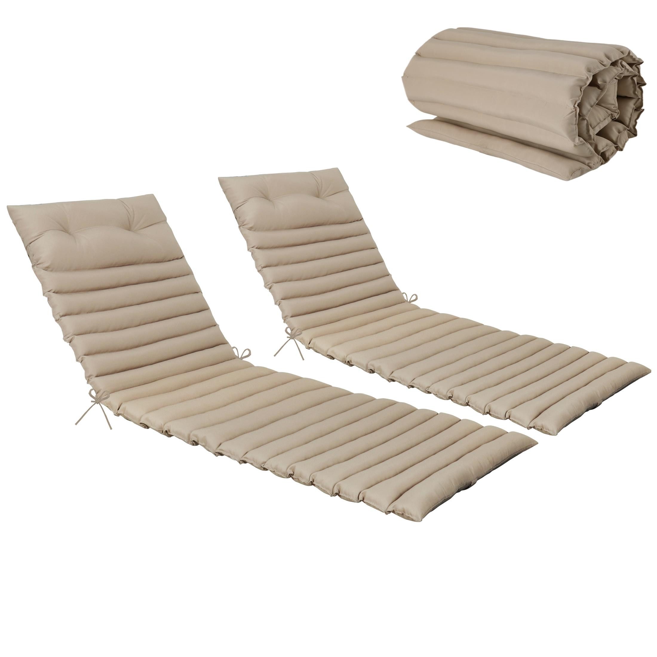Rückenkissen 2er-Set Outdoor-Liegestuhlkissen