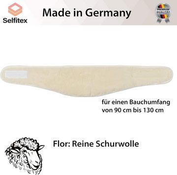 Selfitex Nierengurt Nierenwärmer aus 100% Merino-Wolle, weicher Rückenwärmer 130x20 cm, Naturprodukt, Reine Merino Wolle, atmungsaktiv