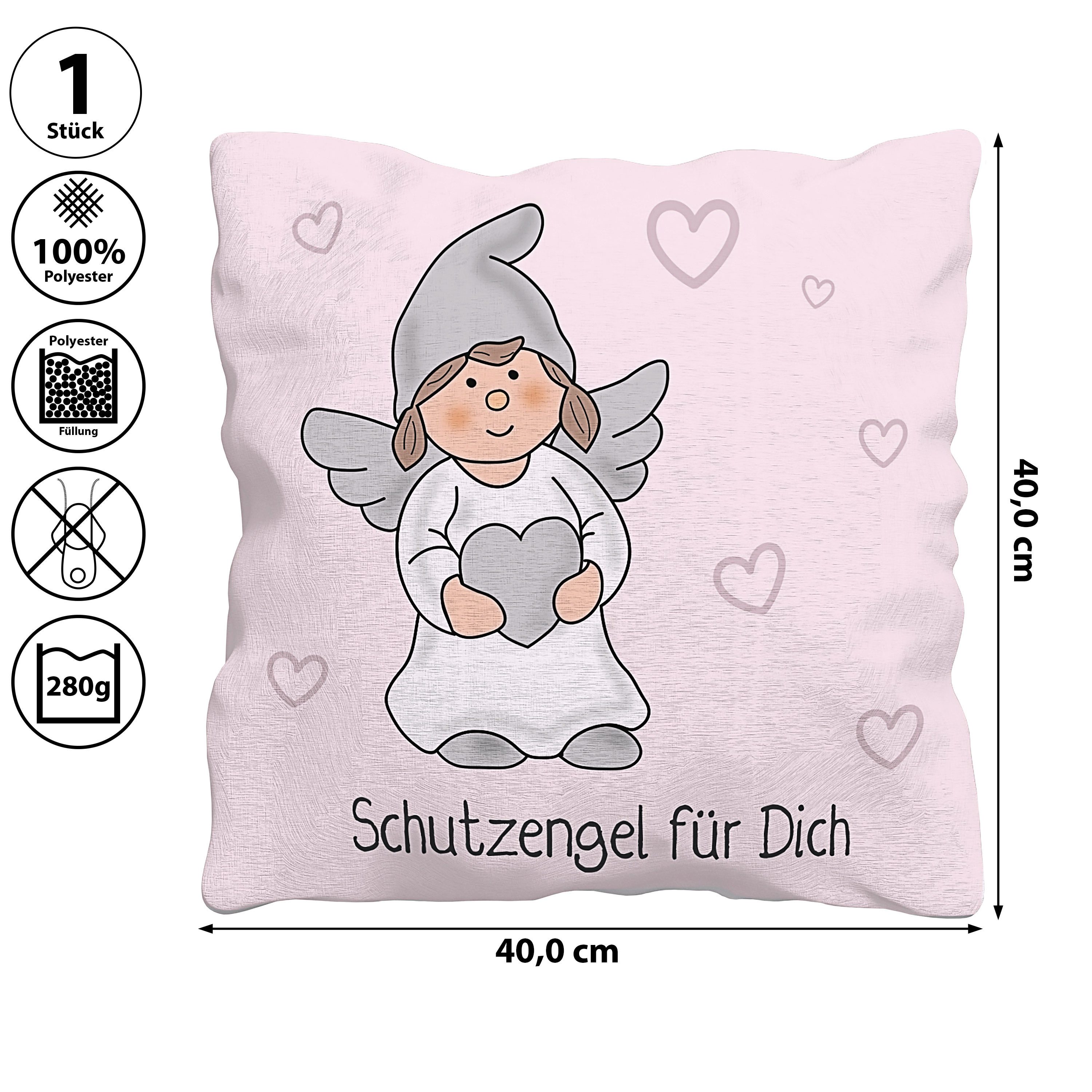 CEPEWA Dekokissen Kissen 'Schutzengel für Dich' günstig online kaufen