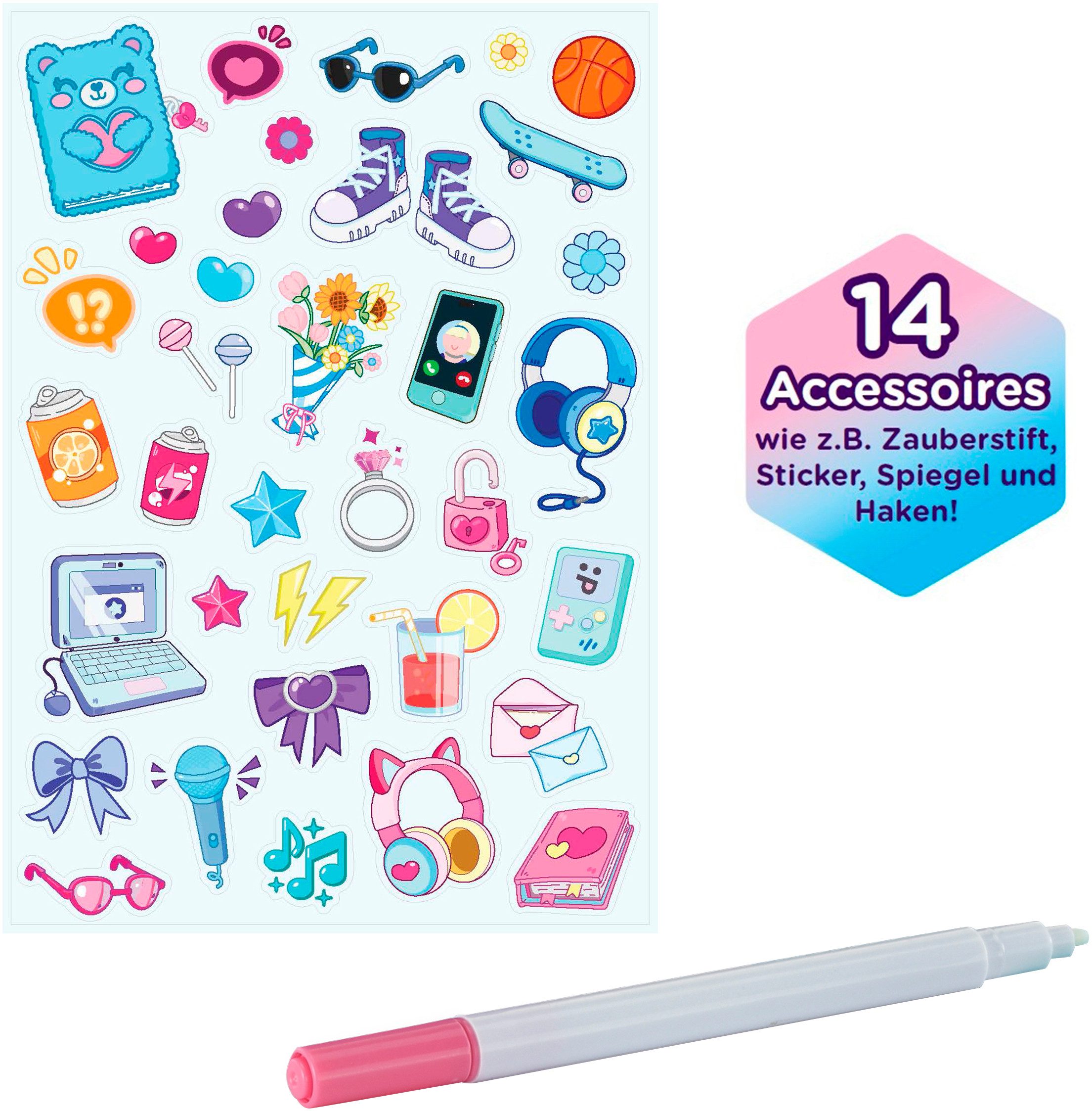 Vtech® Elektronisches Tagebuch KidiSecrets Traumtresor Deluxe, mit leuchtendem Rahmen