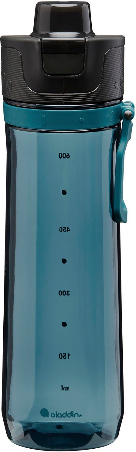 aladdin Trinkflasche Sports Tracker, Kunststoff, auslaufsicher, 0,8 Liter blau