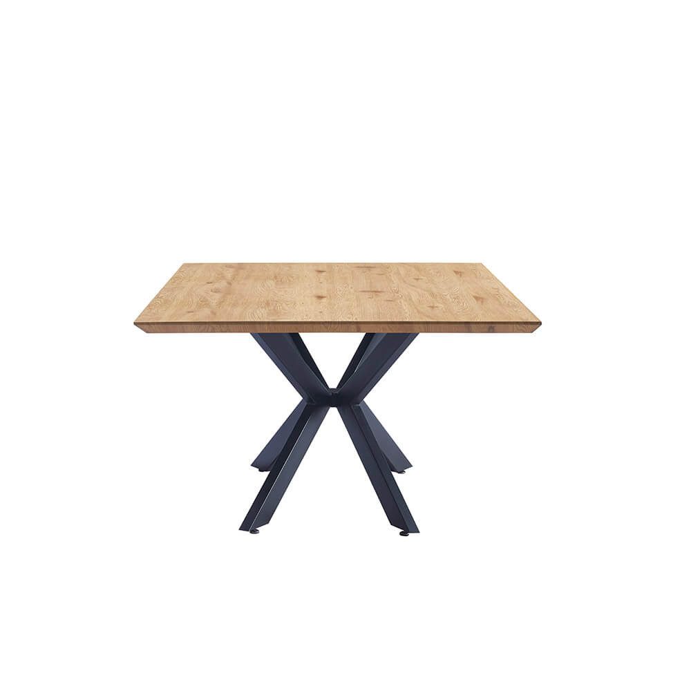 HOME DELUXE Essgruppe Eckig AVENCIA inkl. Sternfuß - 200 x 120 cm Light Oak, (7-tlg)