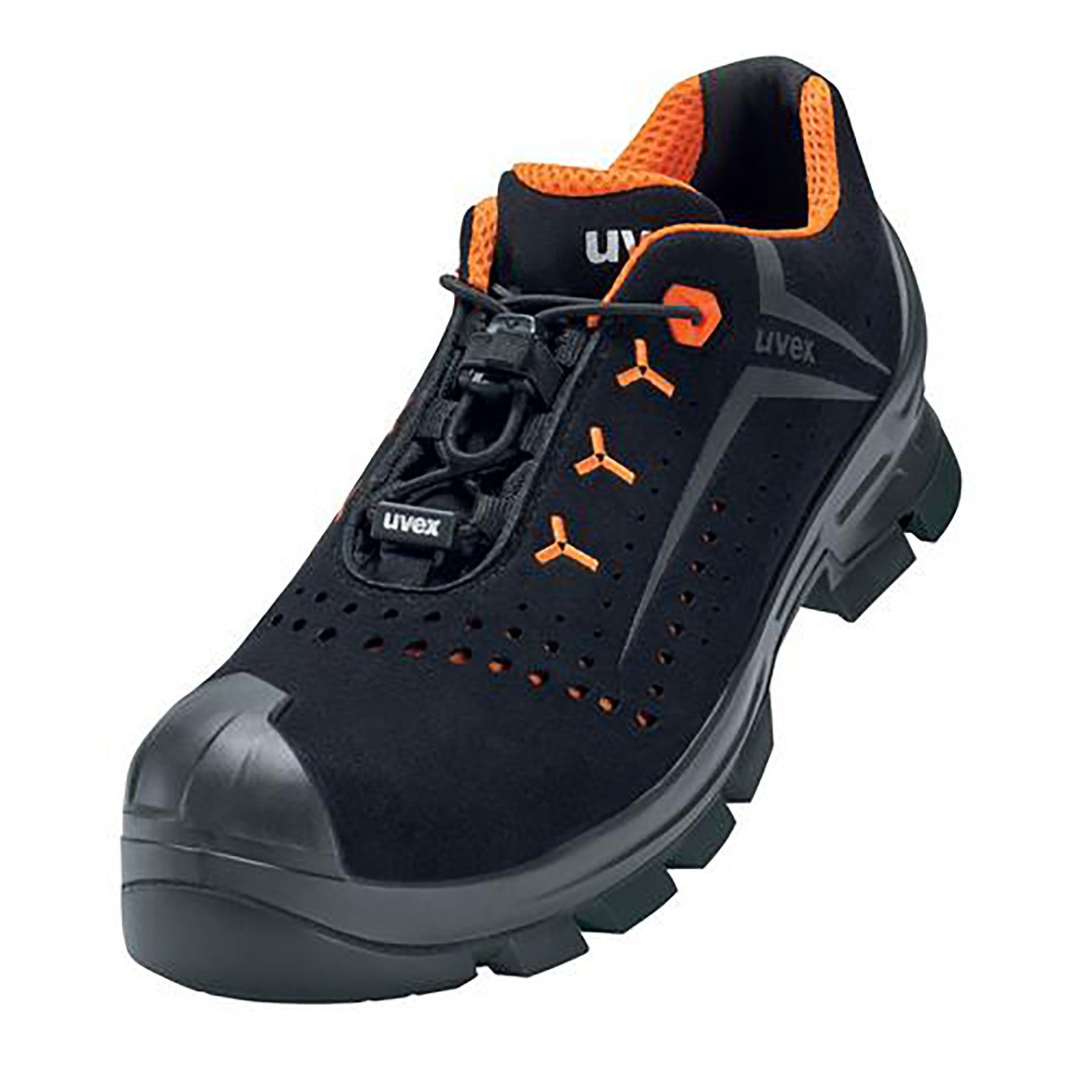 Uvex 2 MACSOLE® Halbschuhe S1P Weite schwarz, orange Sicherheitsschuh