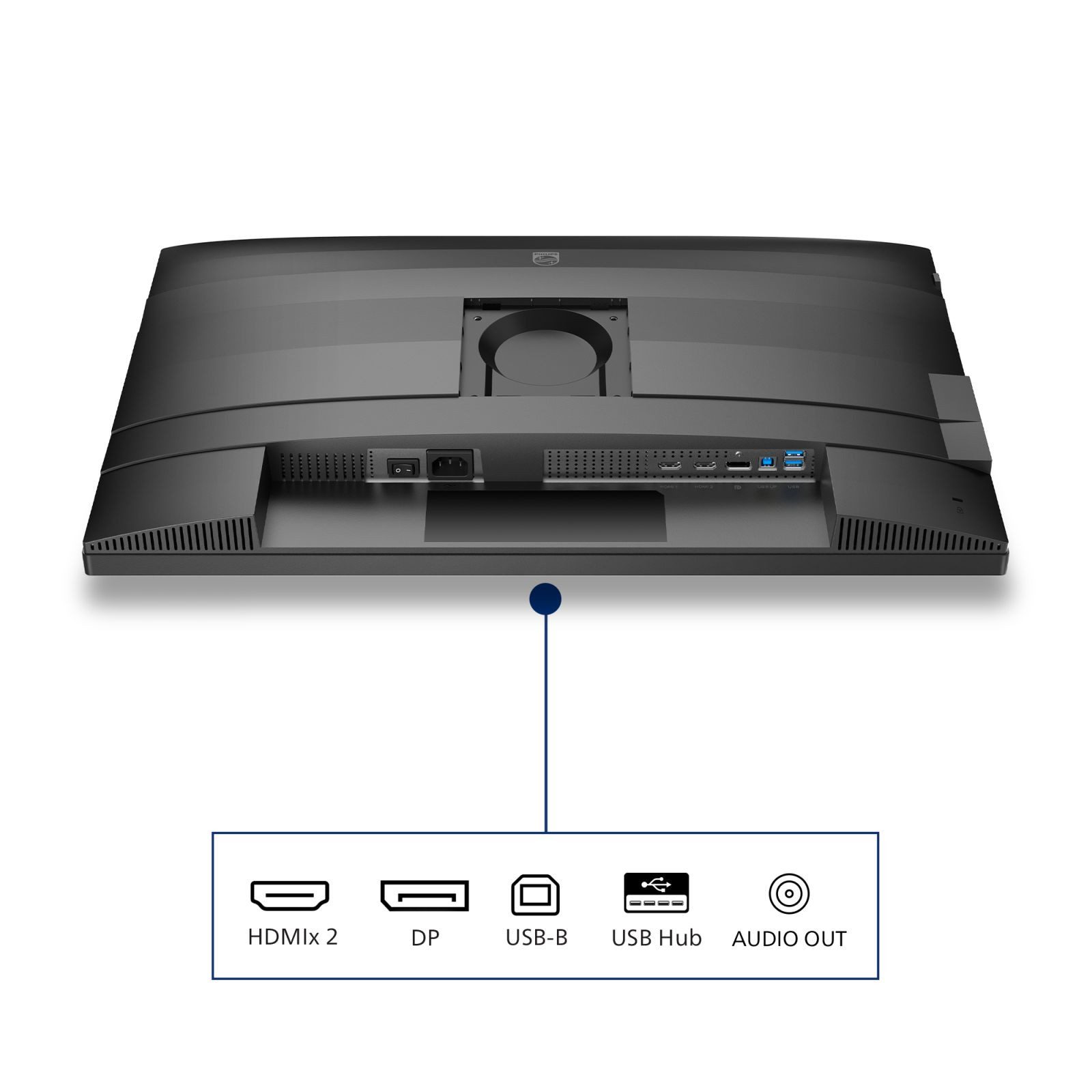 Philips 68,5cm (27,0) 27B2N4500 16:09 2xHDMI+DP+USB Lift TFT-Monitor (2560 x 1440 px, Quad HD, 4 ms Reaktionszeit, 120 Hz, IPS, Lautsprecher, HDCP, Pivot, Höhenverstellbar)