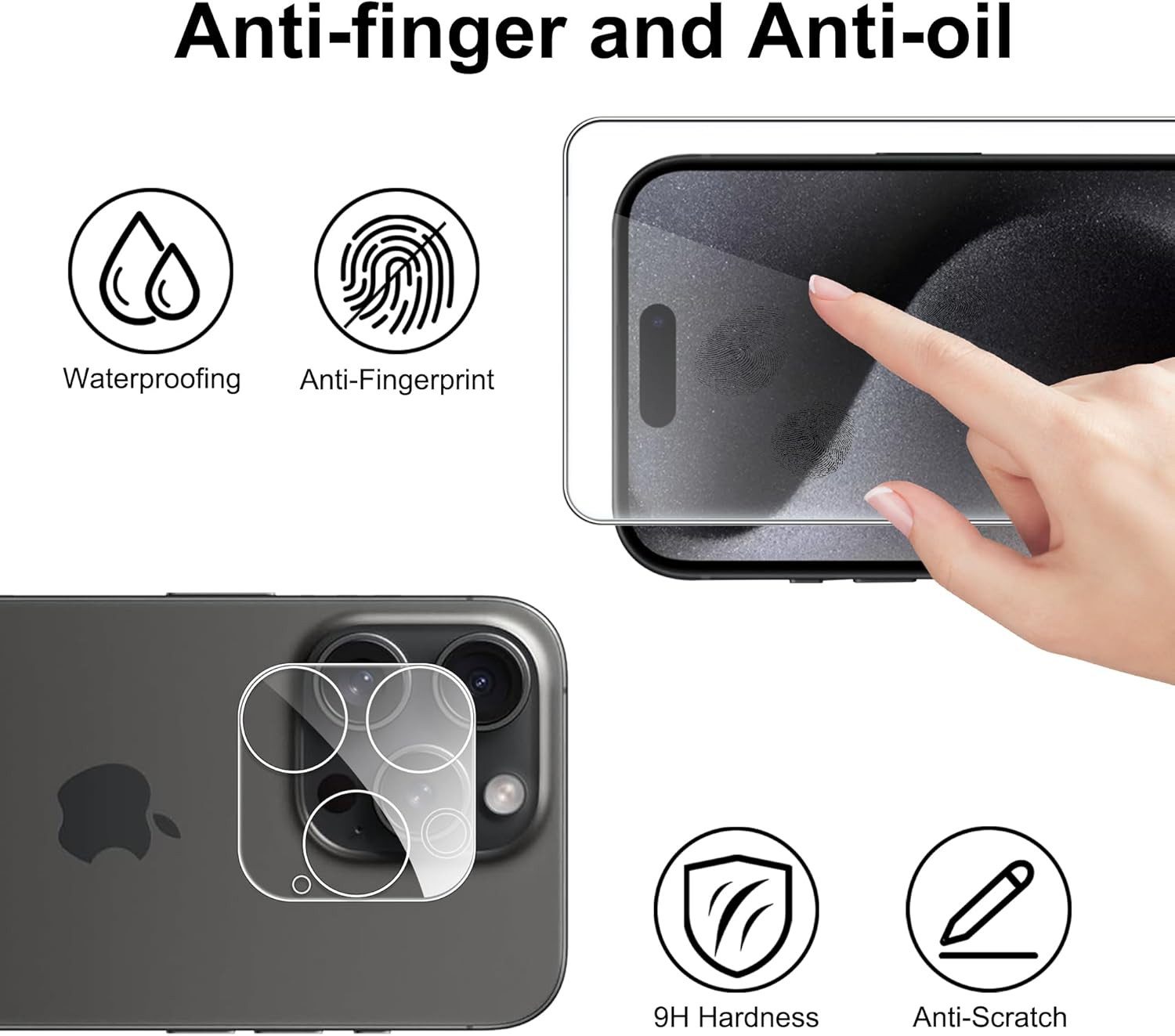 MSM Handyhülle 3in1 Hülle + Schutzglas für iPhone 16 Pro / 16 Pro Max MagSafe Linse