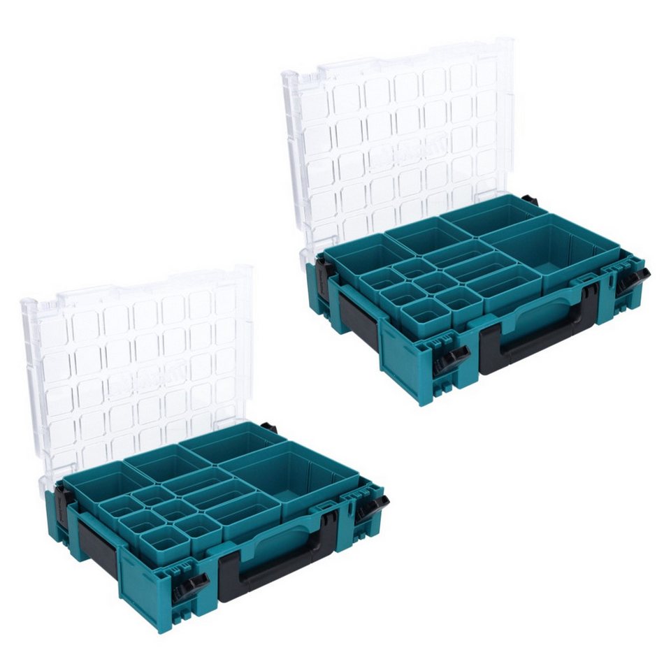 Thumbnail - Makita Werkzeugkoffer MAKPAC 1 Organizer Set 2x Kleinteilekoffer 395 x 295 x 110 mm (2x 19