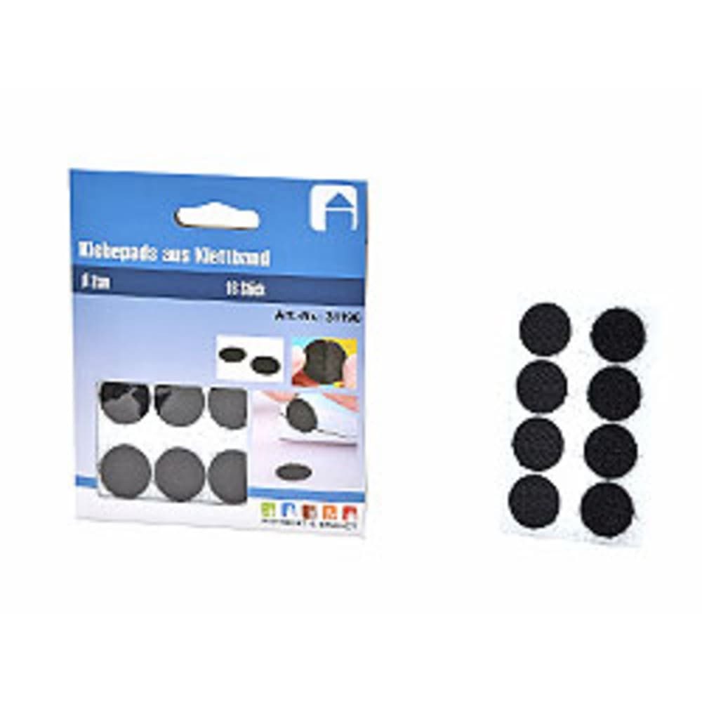 HundB Войлочные планеры 16 Klebepads aus Klettband, Ø 2 cm, rund, (Stück, 16 St), Klettverschlüsse Klettpunkte Klettbefestigungen Klettklebepunkte