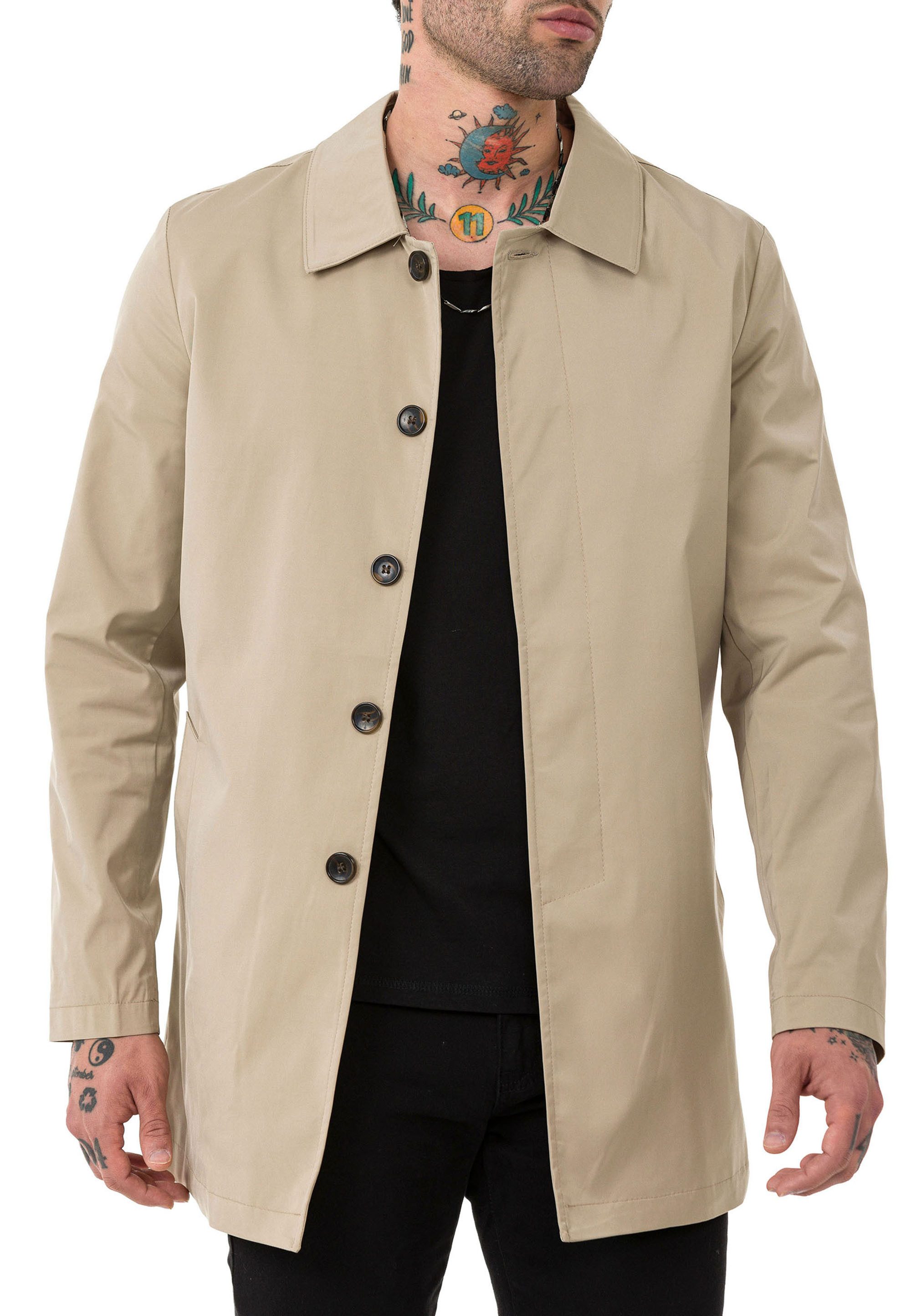 RedBridge Kurzmantel mit Knopfleiste Eleganter Allrounder für Alltag und Bü günstig online kaufen