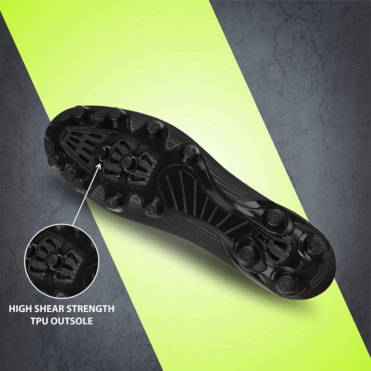 NIVIA Airstrike Fußballschuhe, Kunstleder, PVC-Sohle, Schnürverschluss Fußballschuh (Lieferumfang: 1 Paar Schuhe) Gepolstertes Fußbett