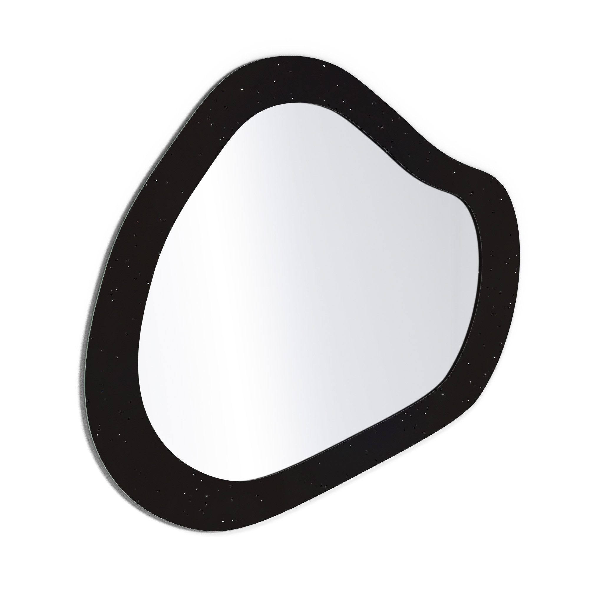 DEQORI Wandspiegel 'Flamingo im Orbit', Дзеркало organisch geformt selbstklebend Wand Wohnzimmer Flur groß XXL