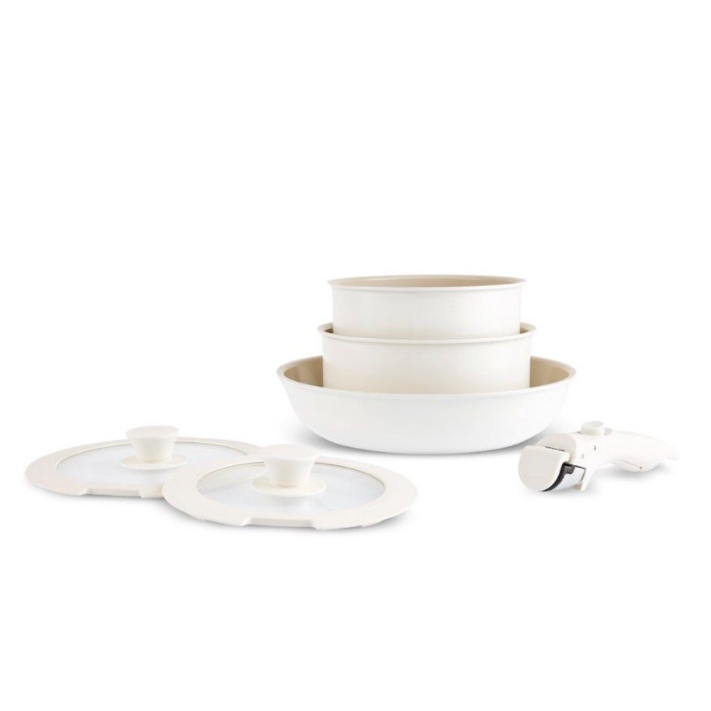 Karaca Topf-Set Karaca Comfort Keramik Kochgeschirrset, 6-teilig, PFAS-frei, Krem