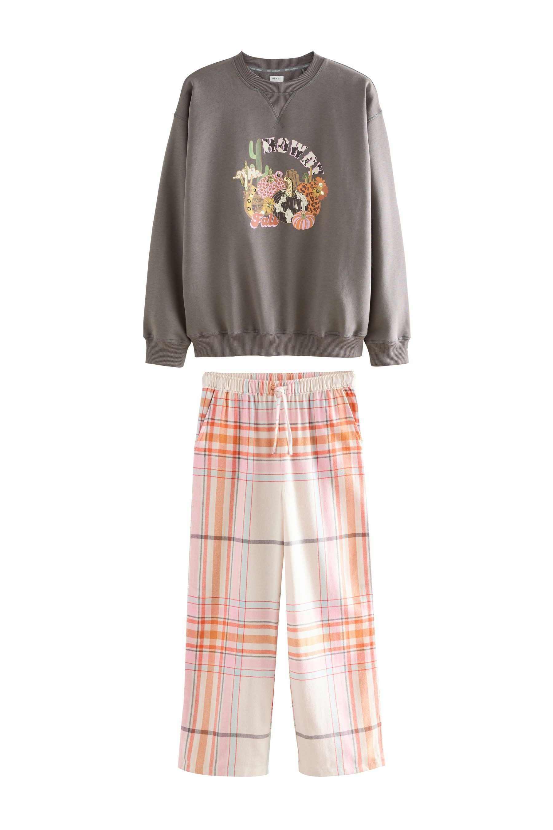 Next Pyjama Schlafanzug aus Flanell mit günstig online kaufen