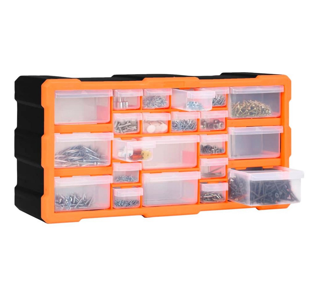 Thumbnail - vidaXL Werkzeugkoffer Multi-Schubladen-Organizer mit 22 Schubladen 49x16x25,5 cm