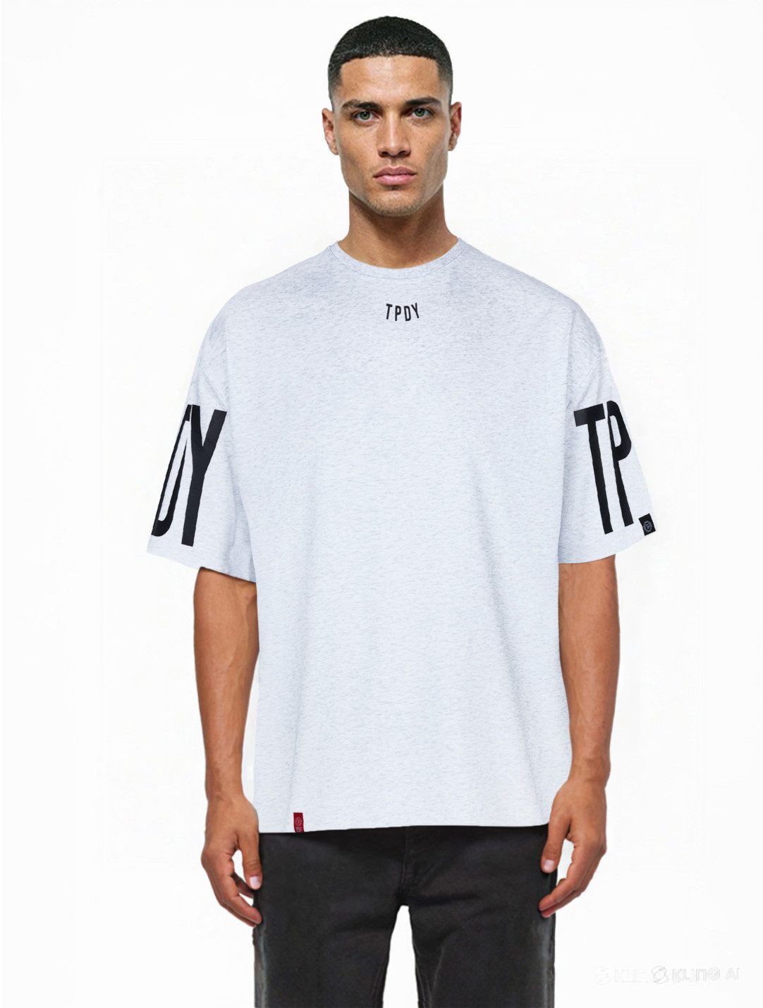 trueprodigy Oversize-Shirt Viktor Logoprint Rundhals dicker Stoff günstig online kaufen