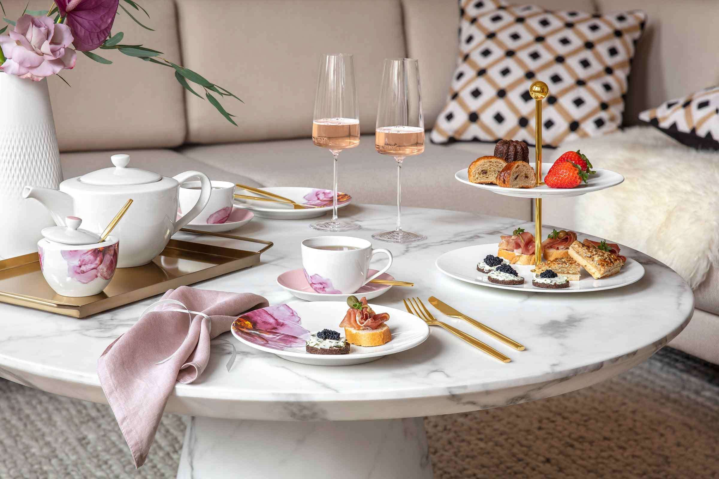 Villeroy & Boch Platzset Rose Garden Tischset 7er Set, (7-St)