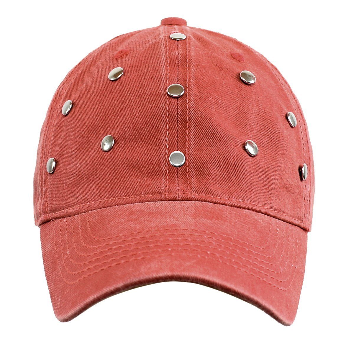 Mit Cap mit Baseball Luftlöcher, Basecap Cap Herren Mütze Kappe Unisex Nieten Damen K011-VintageOrange Baseball dy_mode Glitzer/Nieten