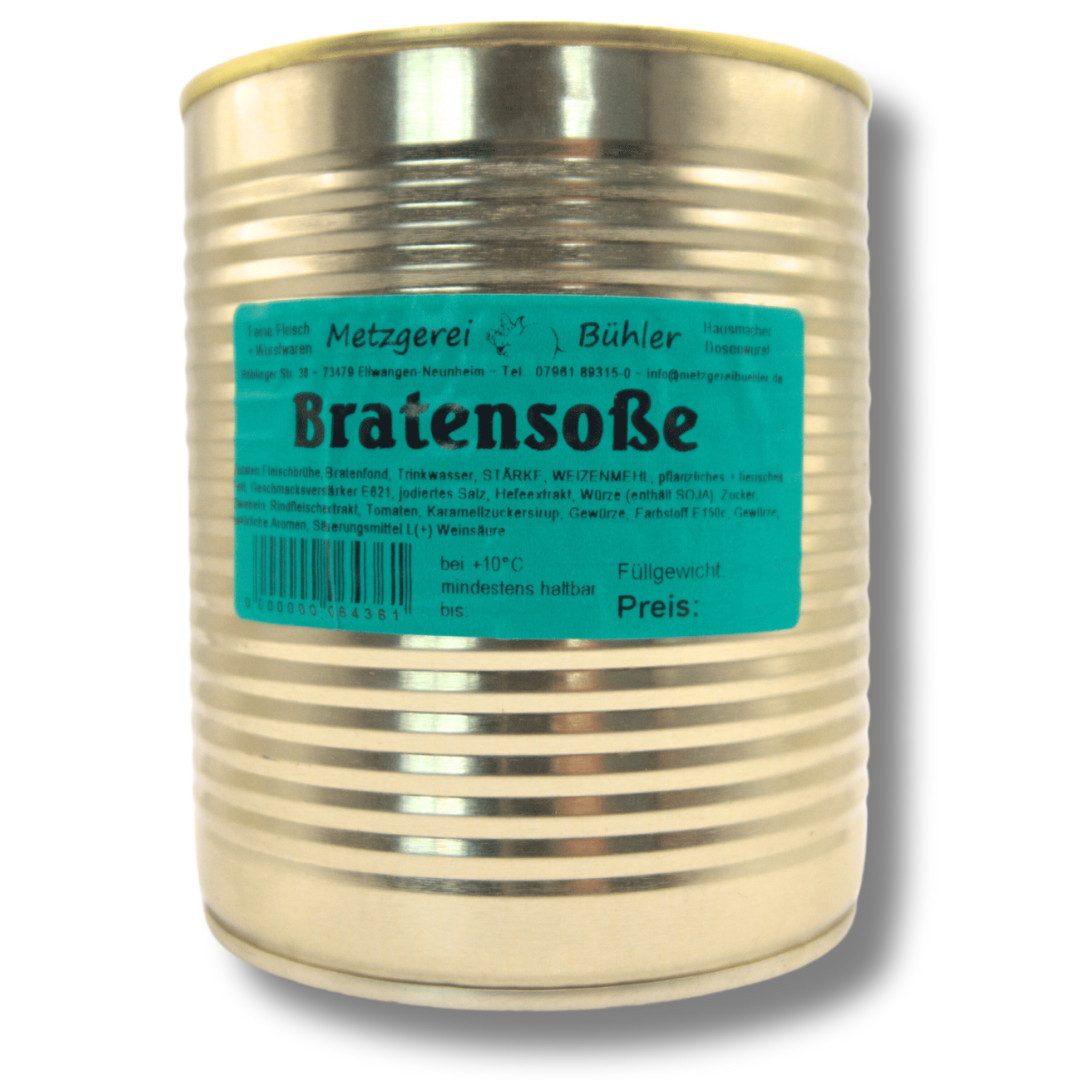 Metzgerei Bühler Saucen Hausgemachte Bratensoße, 3 x 600 g, (Spar-Set)