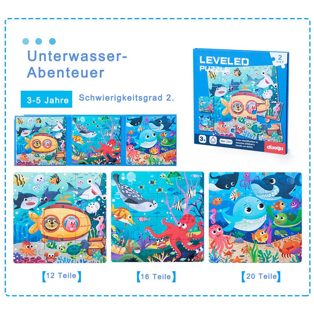 CLTYQ Puzzle Kinder-Magnetpuzzle, Rahmenpuzzle,Geburtstagsgeschenk ab 3 günstig online kaufen