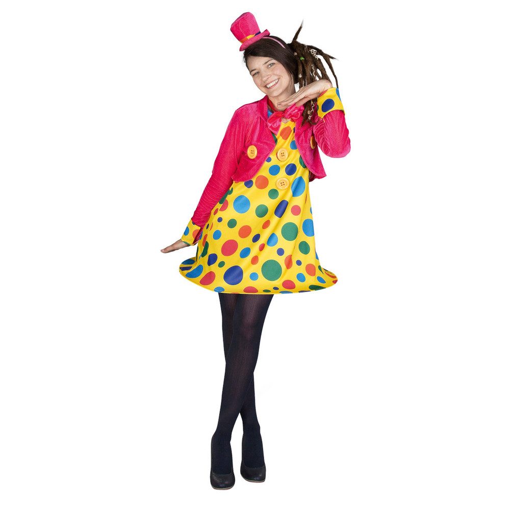 MICA Kostüm Kostüm - Clown - Dame - 3 teilig - Розмір XS (32/34)