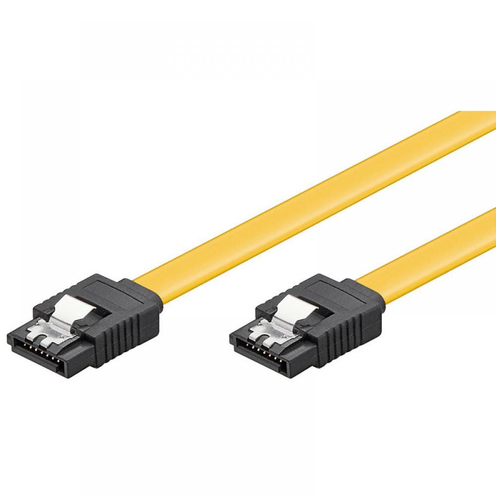 S-ATA Kabel 1.5GBits / 3GBits / 6GBits gelb - Länge: 0,30 m Computer-Kabel