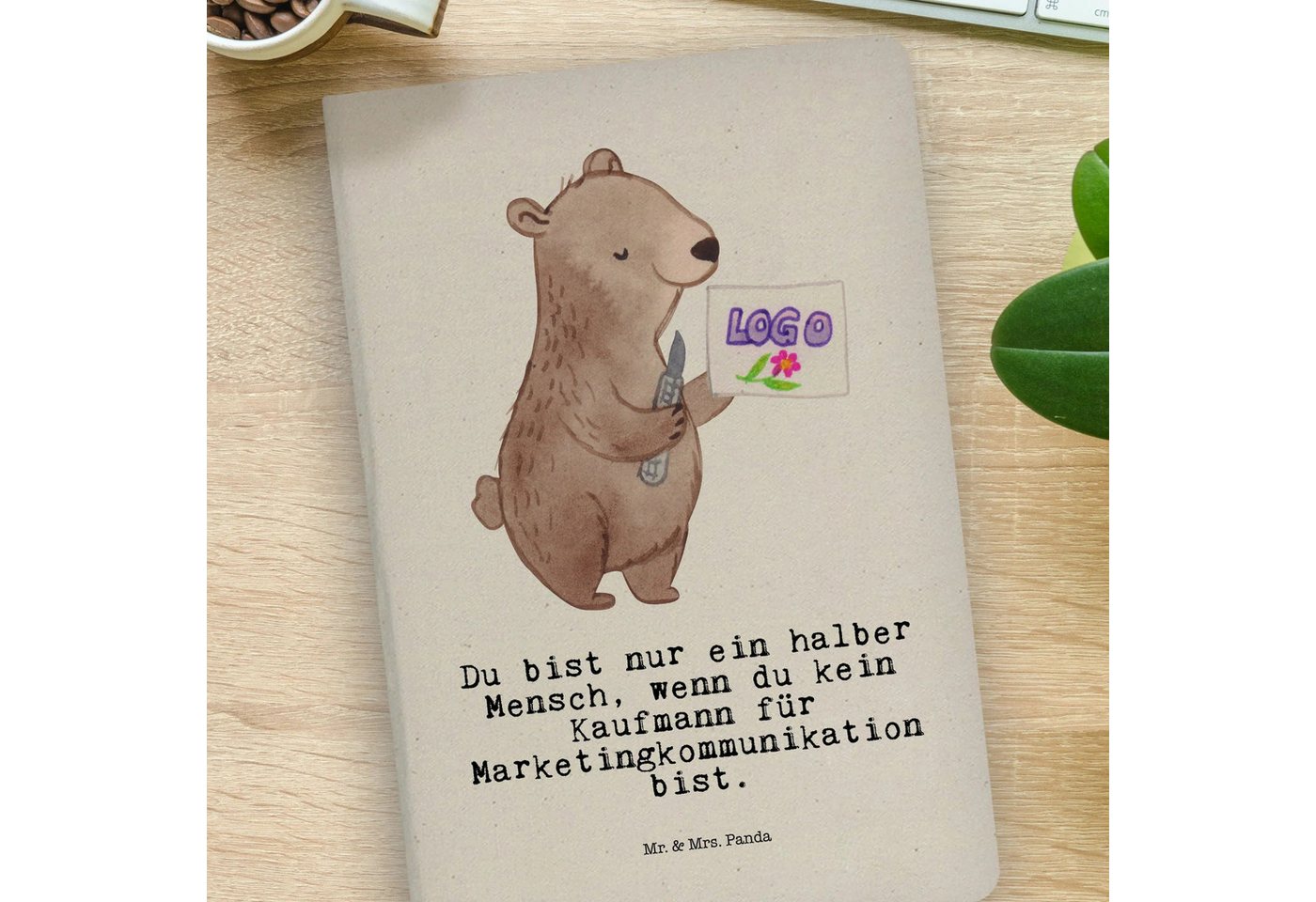 Thumbnail - Mr. & Mrs. Panda Notizbuch Kaufmann für Marketingkommunikation Herz - Transparent - Geschenk, No Mr. & Mrs. Panda, Premi...