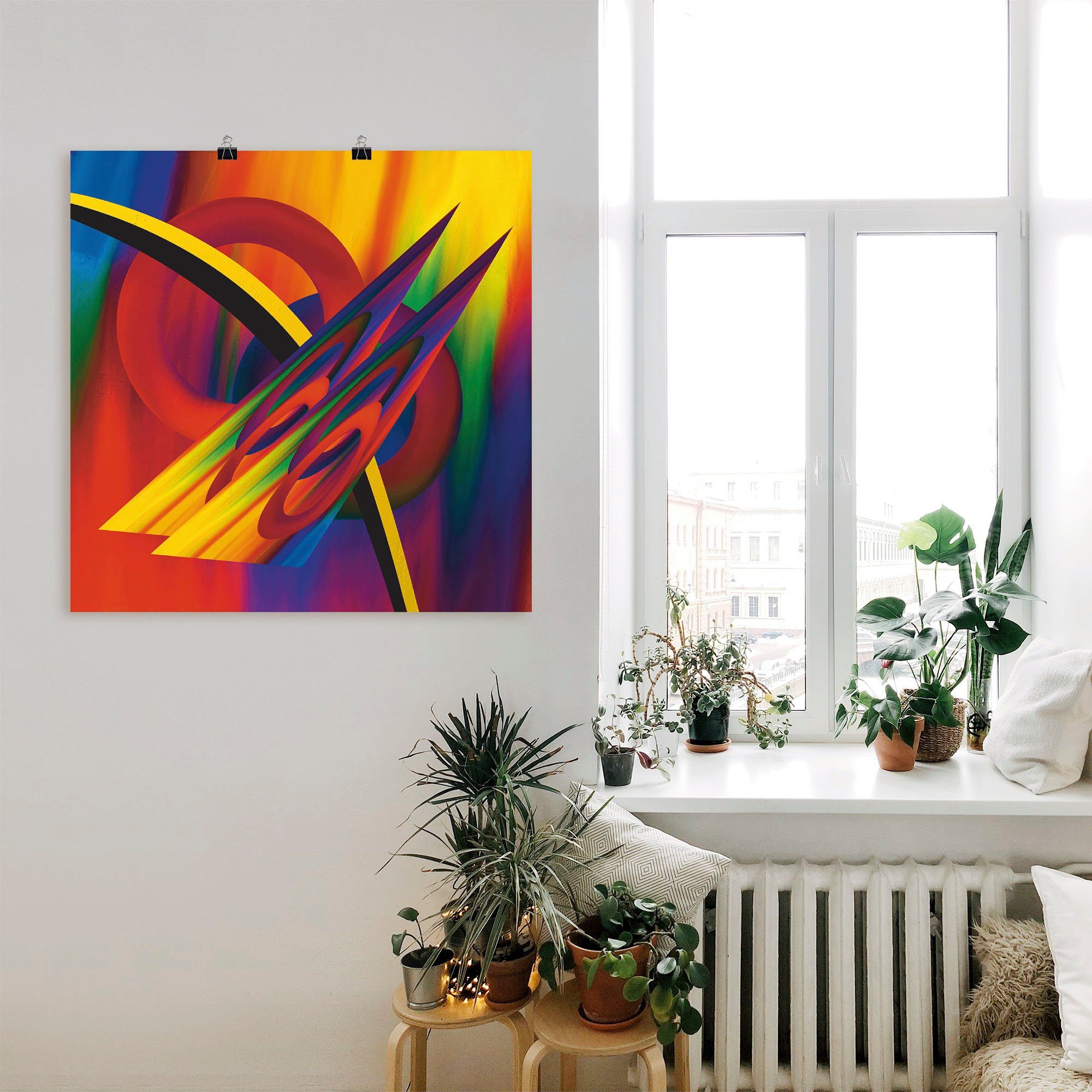 Artland Poster Modern Bunt, Muster (1 St), ohne Rahmen