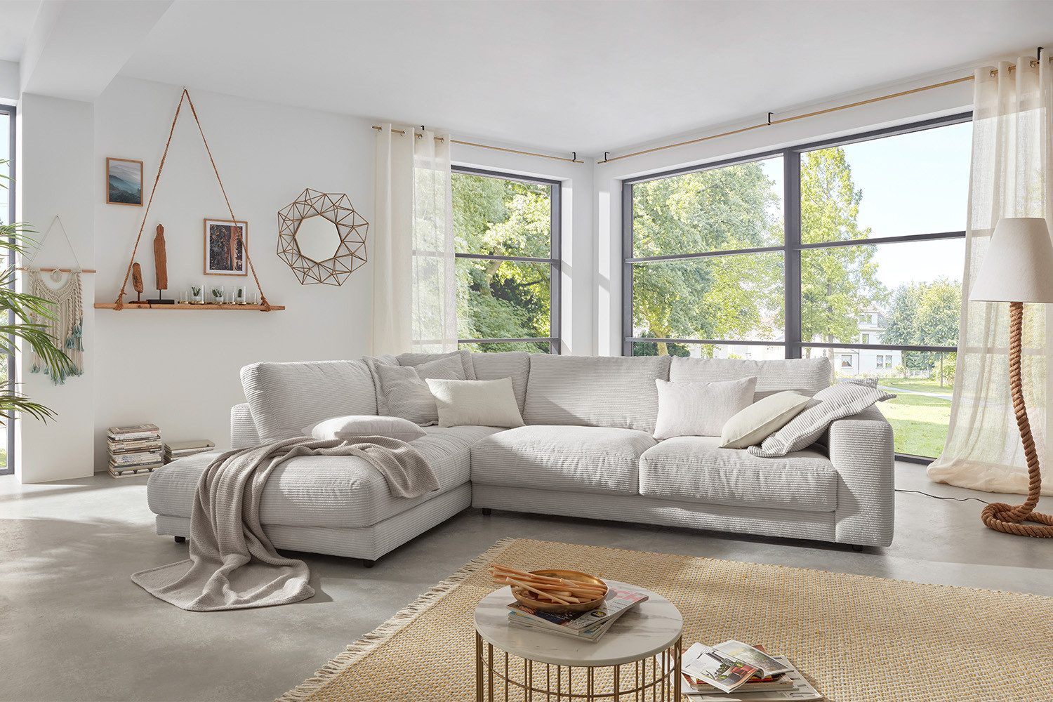 KAWOLA Ecksofa MADELINE, Couch L-Form rechts günstig online kaufen