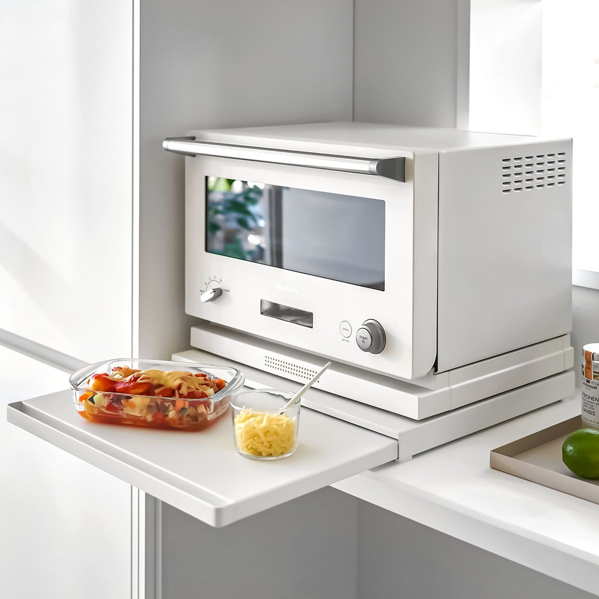 Yamazaki Küchenregal "Tower" Ausziehtablett für die Arbeitsplatte 45x4x37cm günstig online kaufen