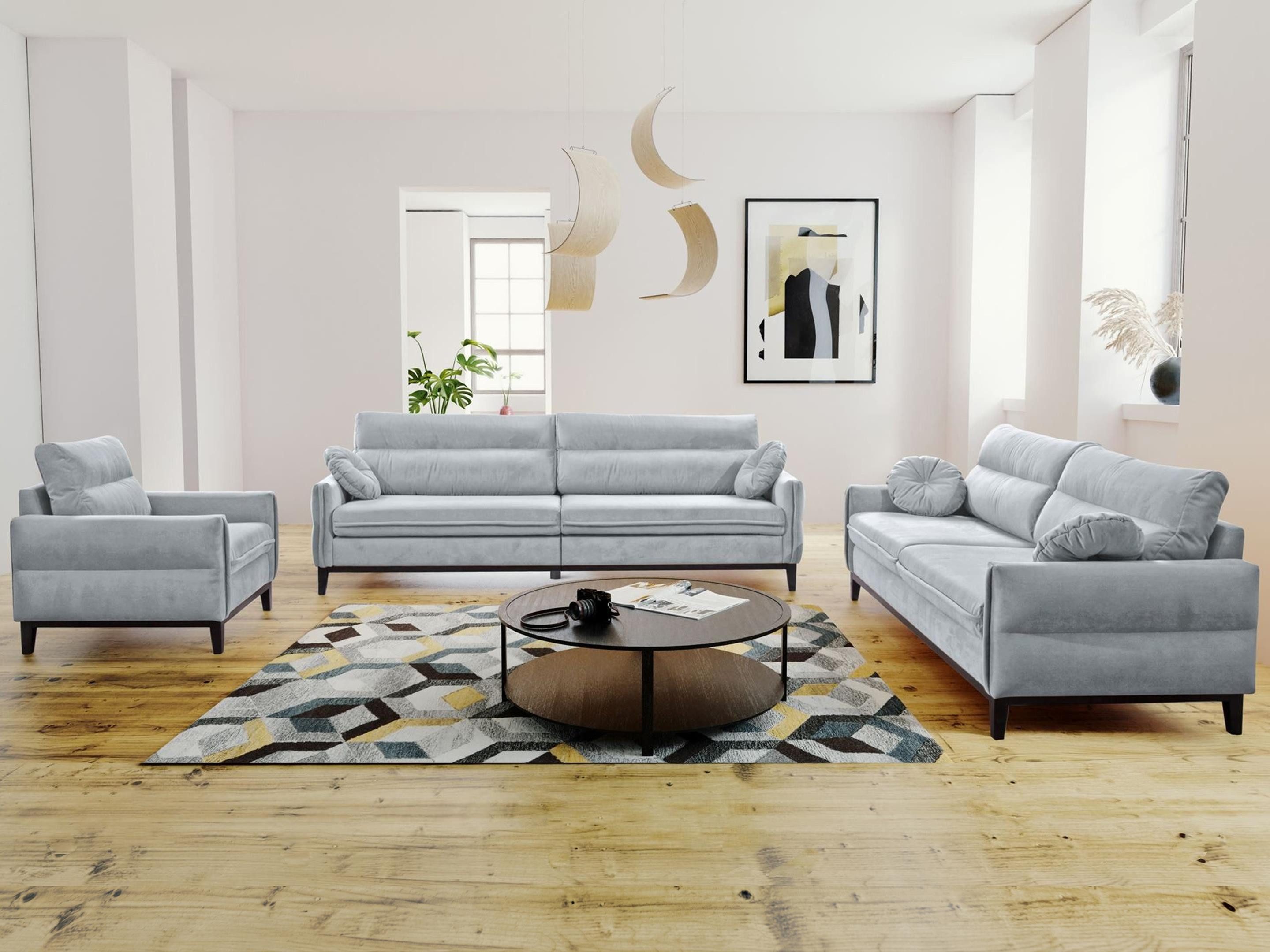 Beautysofa Polstergarnitur Belweder, (Couchgarnitur 321 Möbelset), günstig online kaufen
