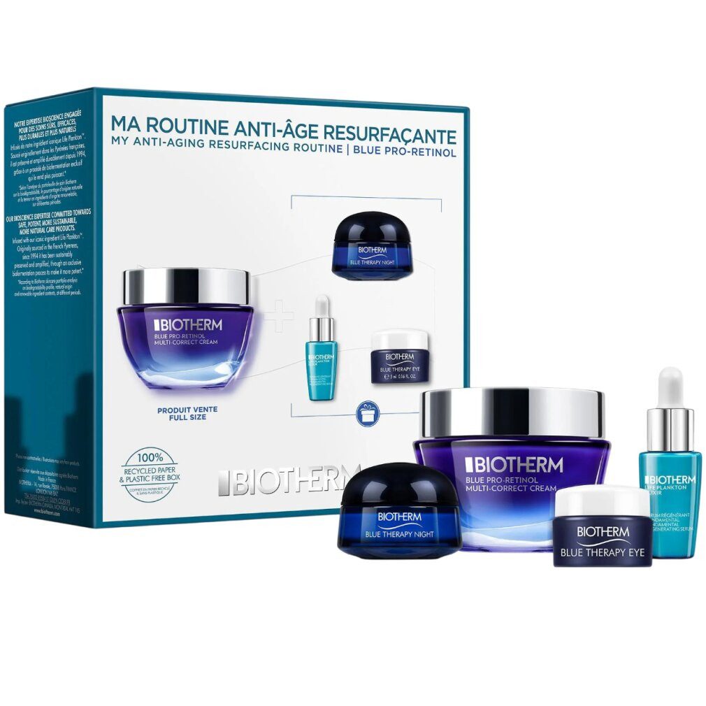 BIOTHERM Hautpflege-Set BLUE THERAPY BLUE PRO-RETINOL LOT 4 pz