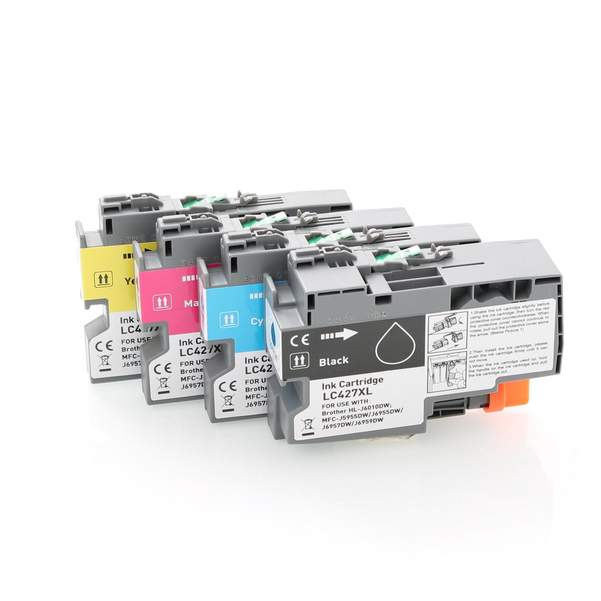 ABC Tintenpatrone (kompatibel für Brother LC427XL HL-J6010DW MFC-J5955DW MFC-J6955DW, Brother HL-J6010DW MFC-J5955DW MFC-J6955DW MFC-J6957DW MFC-J6959DW)