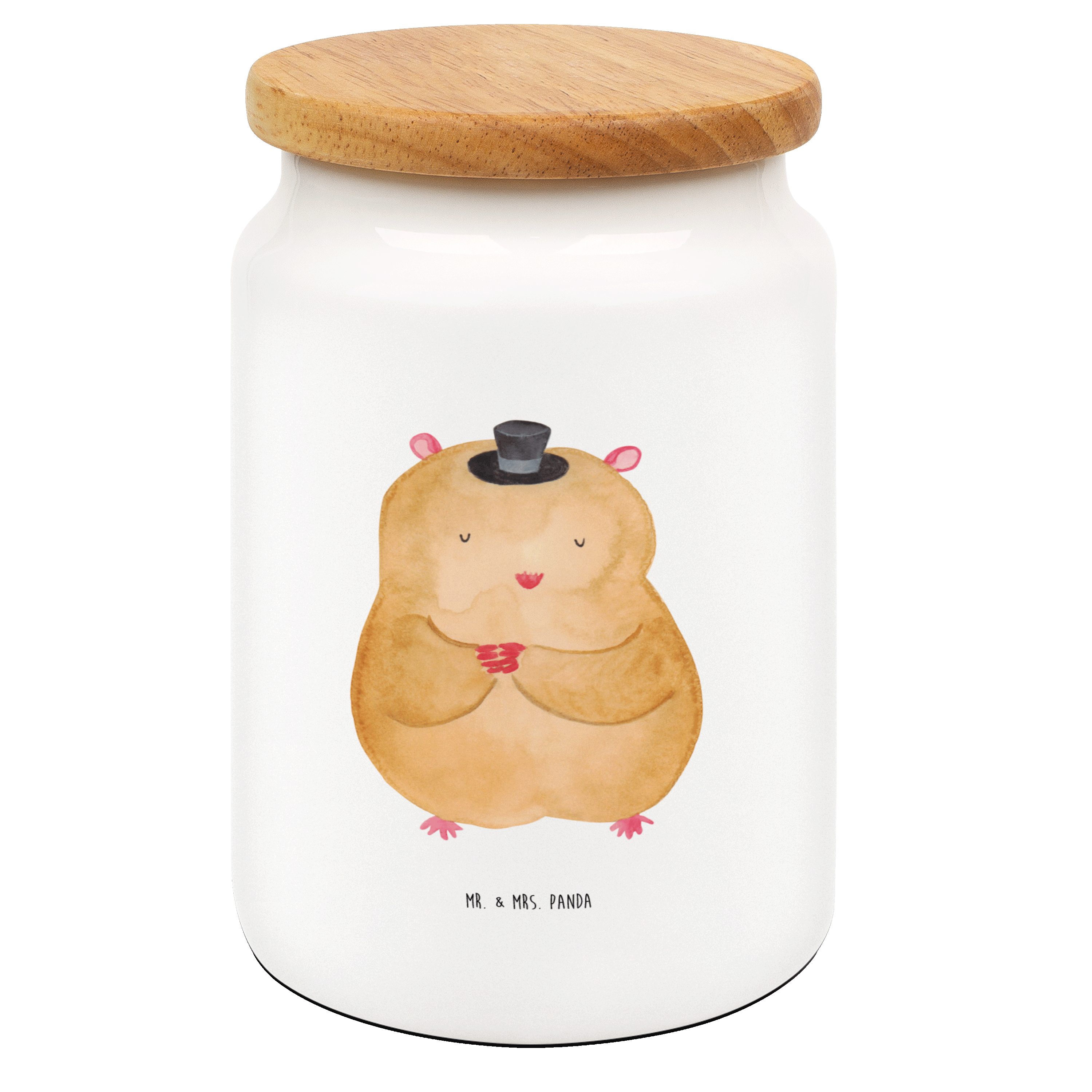 Mr. & Mrs. Panda Vorratsdose Hamster mit Hut Weiß Geschenk