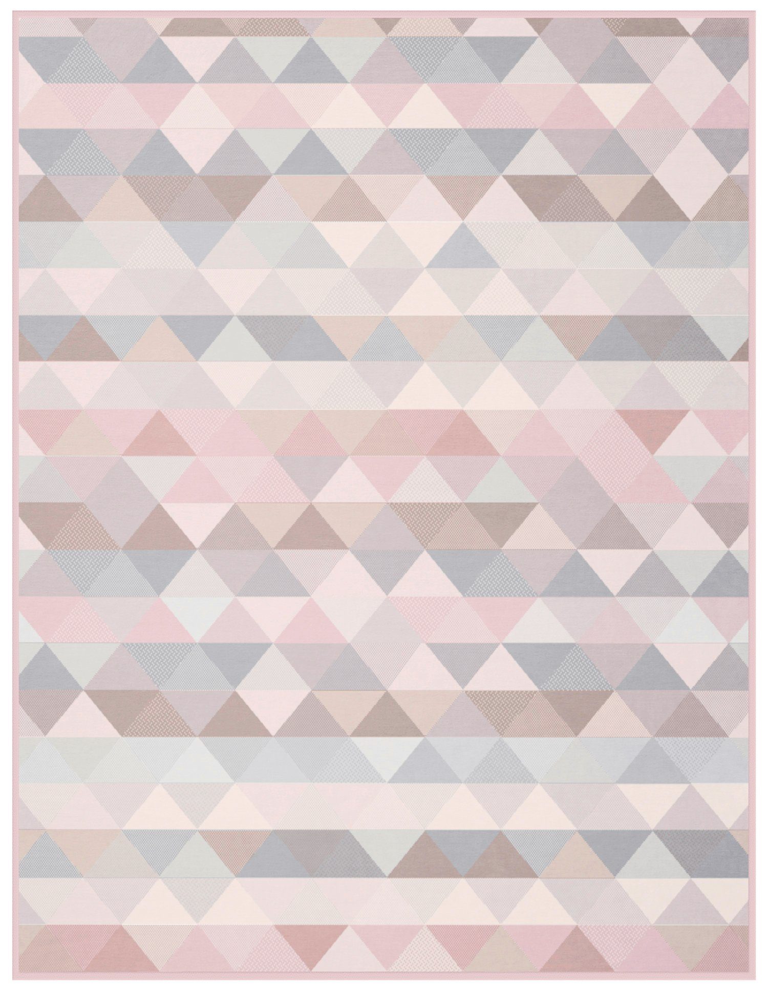 Wohndecke Rauten Pastell, rosa Kuscheldecke in 150x200 cm, Biederlack, Deck günstig online kaufen
