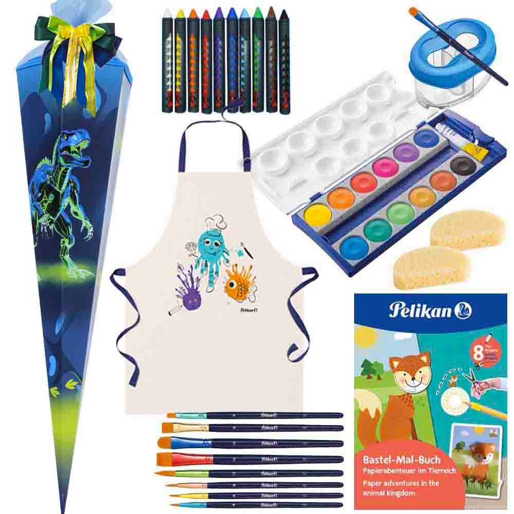 Schultüte 85 cm gefüllt 2026 Jungen T-Rex Explorer