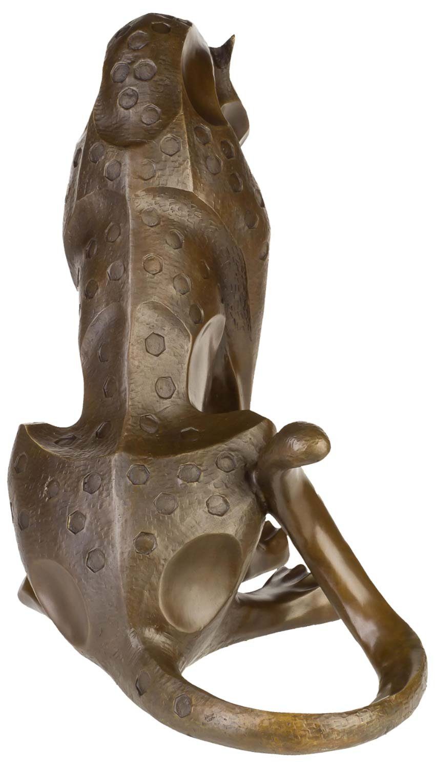 Aubaho Skulptur Bronzefigur Skulptur Bronzeskulptur Panther Jaguar Figur Antik- Bronze